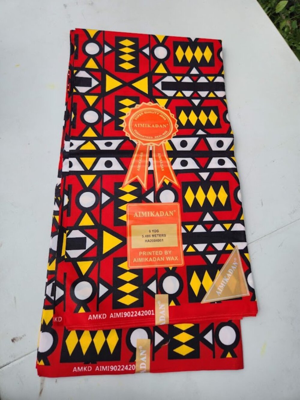6 Yards Fabric Ankara Tribal African Sewing Supplies Crafts Arts Africa Nigeria